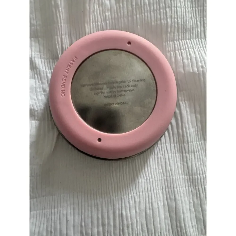 Pink Cat Pet Bowl Dishwasher Safe Silicon Metal Cute Girly